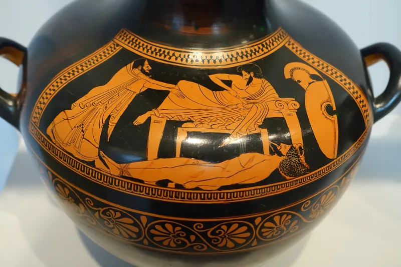 The Ransom Of Hector, Hydria, By The Pioneer Group, Attic Greek, 510-500 Bc, Red-Figure Terracotta - Sackler Museum - Harvard University - 