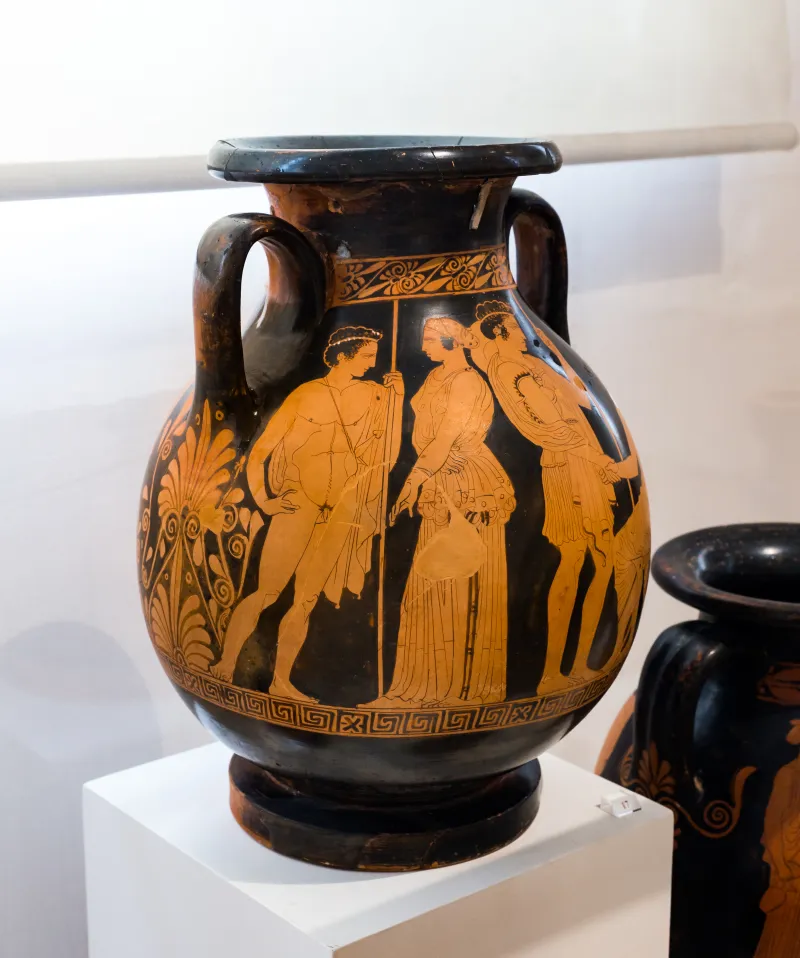 Polion - Arv 1172 11 - Warriors Leaving Home - Youth Between Women - Athens Nam 14498 - 