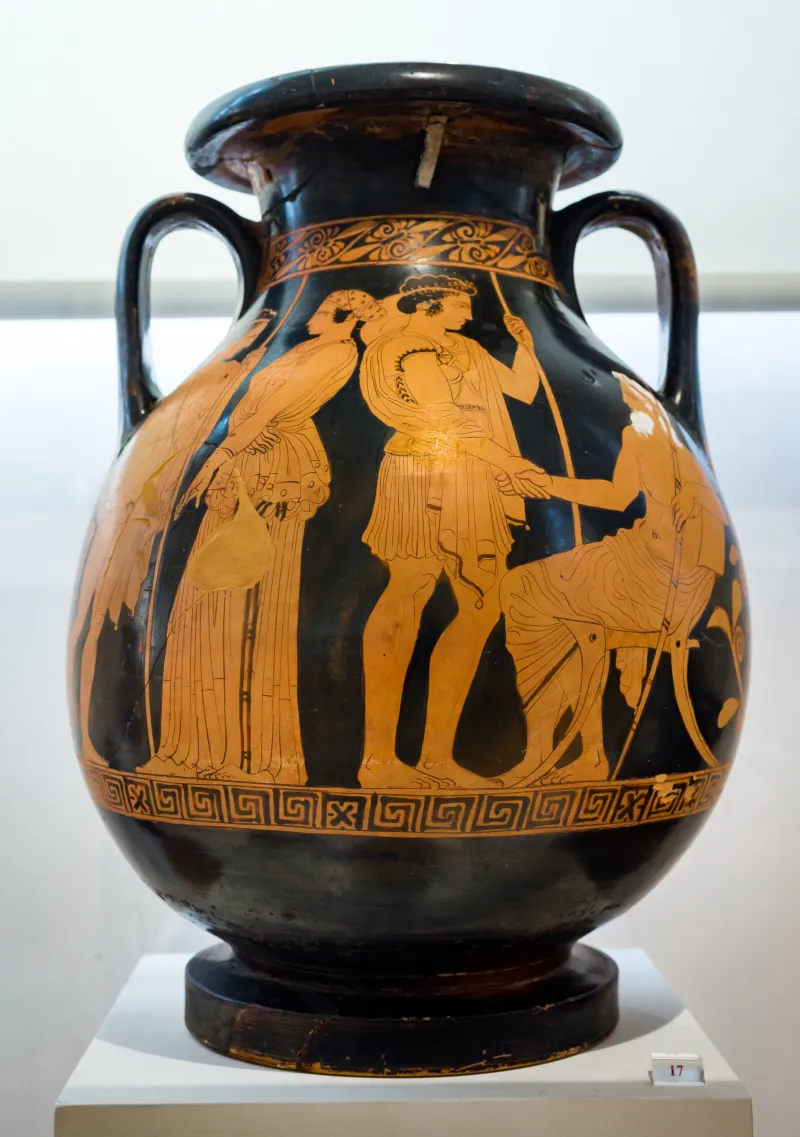 Polion - Arv 1172 11 - Warriors Leaving Home - Youth Between Women - Athens Nam 14498 - 