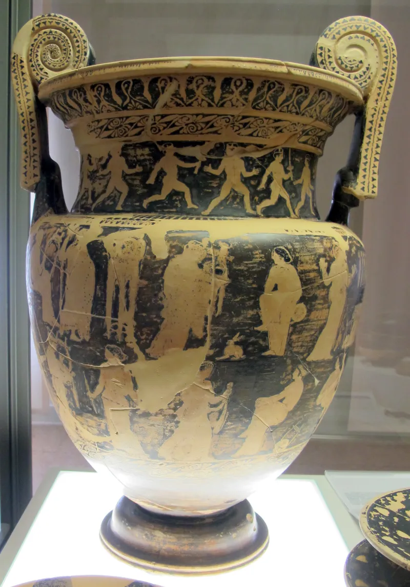 Polion, Cratere A Volute Con Scene Mitologiche, 420 Ca, Da Tomba 127 Valle Trebba 
