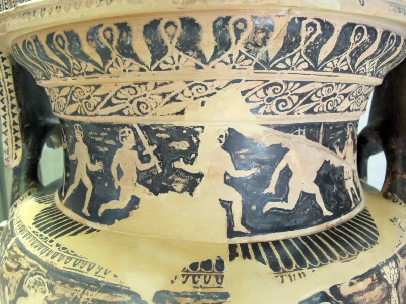 Polion, Cratere A Volute Con Scene Mitologiche, 420 Ca, Da Tomba 127 Valle Trebba 05 