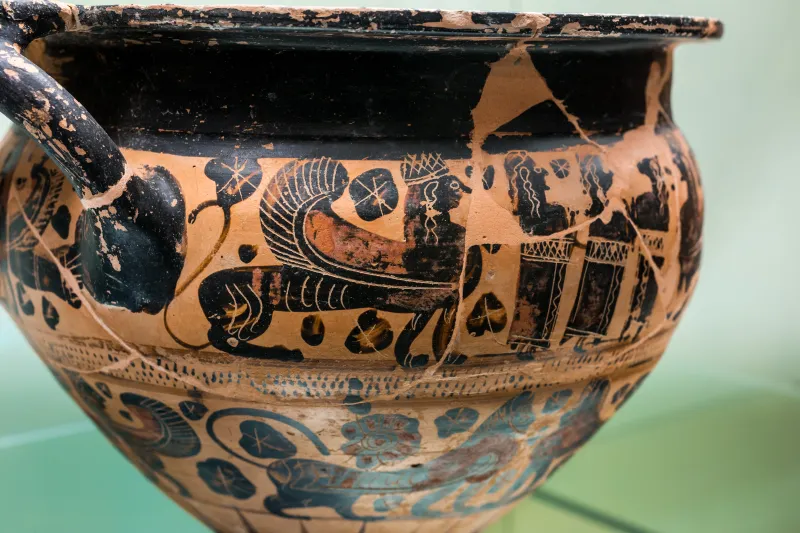 Polos Painter - Abv 44 10 - Three Women Between Sphinxes - Animal Frieze - Firenze Man 3758 - 