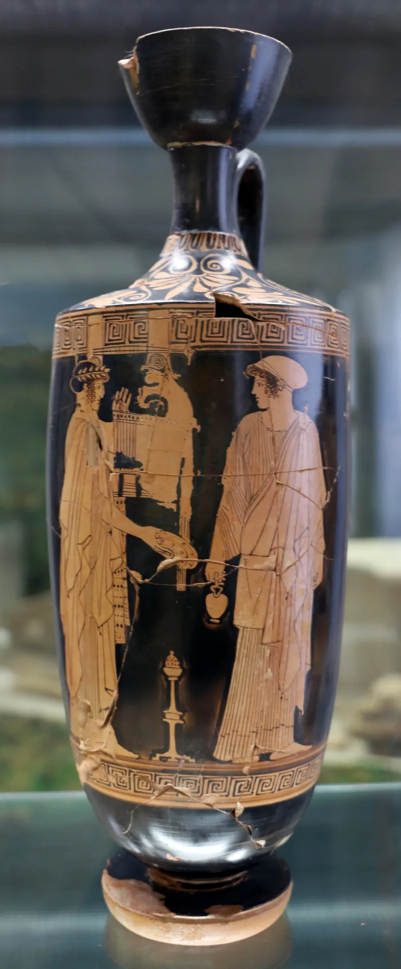 Cerchia Del Pittore Di Polignoto, Lekythos Con Apollo Citaredo E Figura Femminile, 470-450 Ac Dalla Necropoli Della Carrara A Crotone 