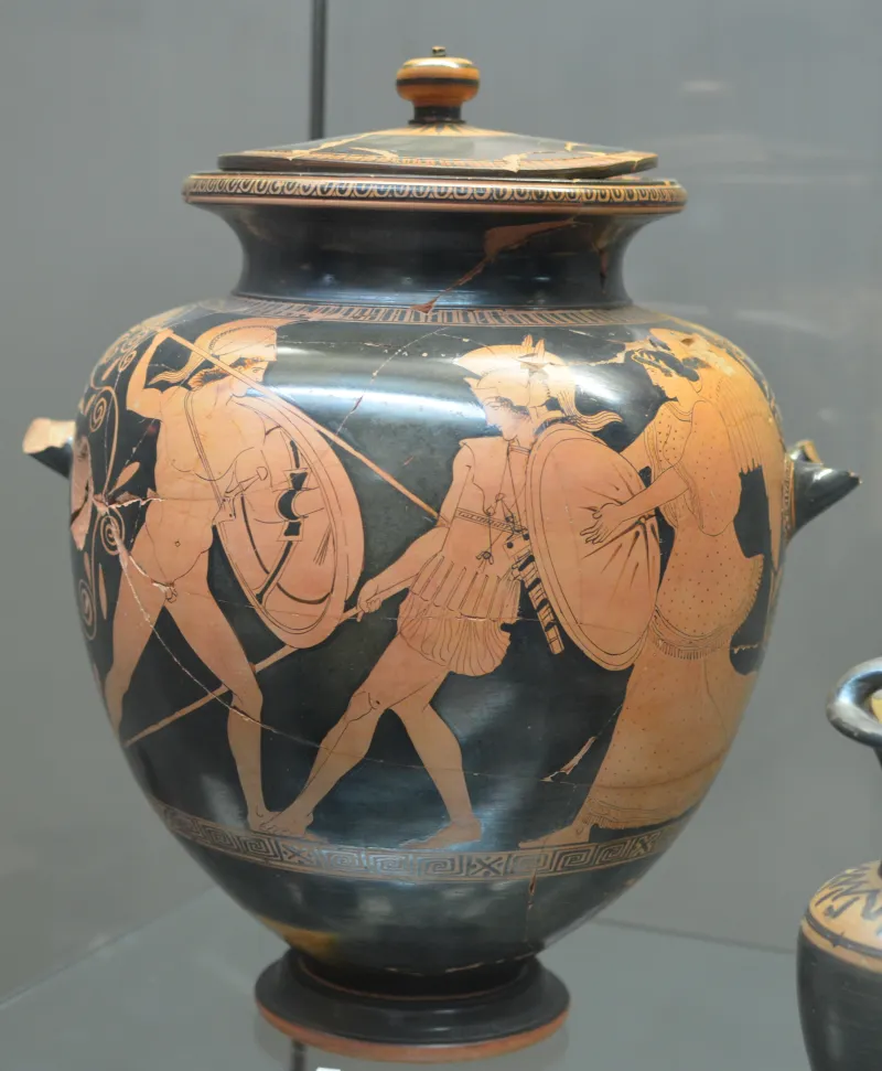 Maac Stamnos Of Polygnotos With Achilles And 