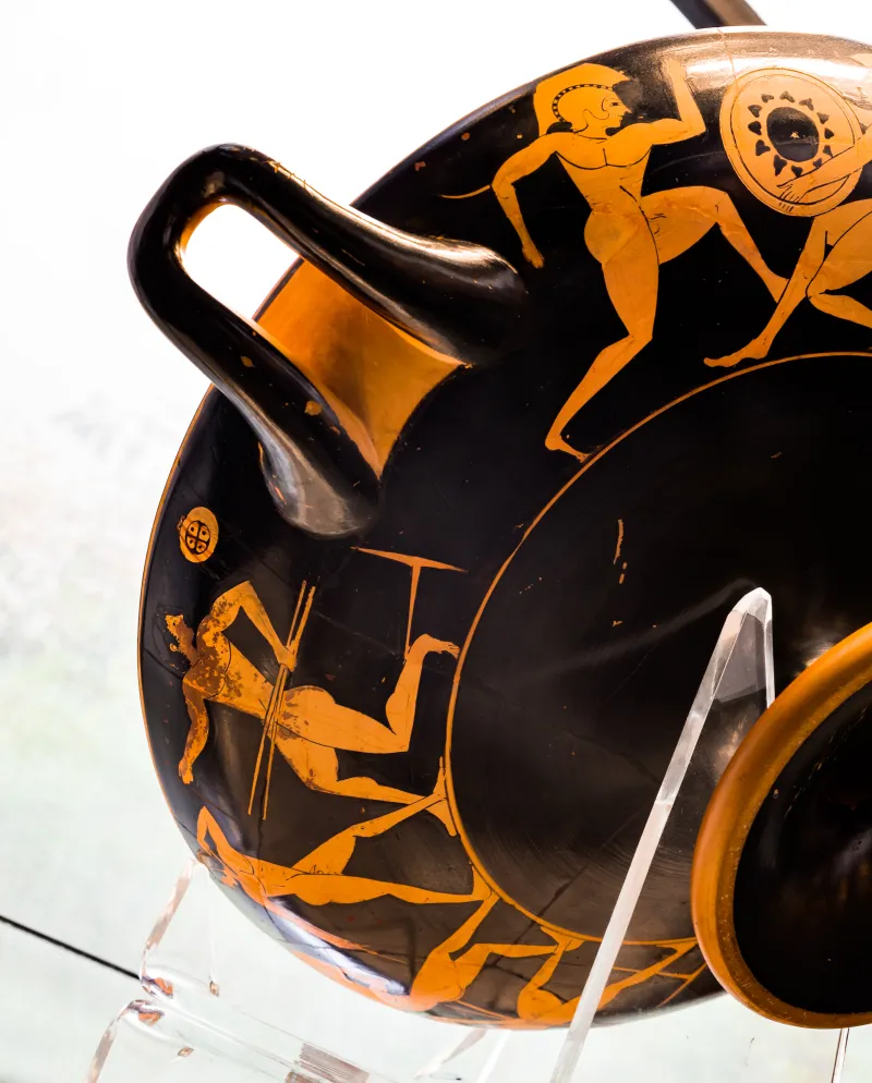 Poseidon Painter - Arv 136 3 - Satyr Carrying Pointed Amphora - Athletes - München As 2613 - 