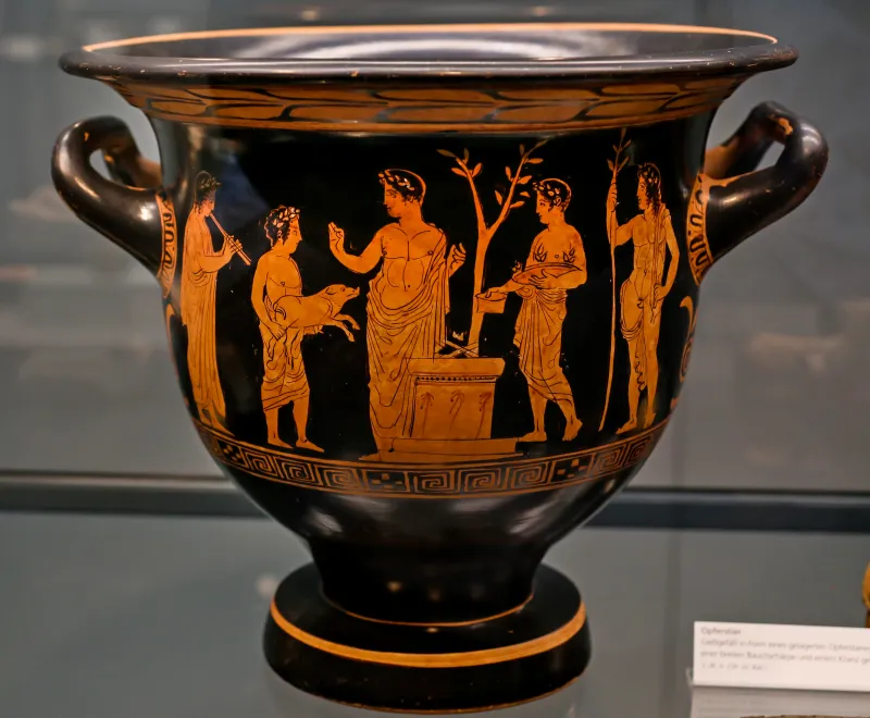 Pothos Painter - Arv 1190 Extra - Sacrifice Of Piglet To Apollon - Youths - München As - 