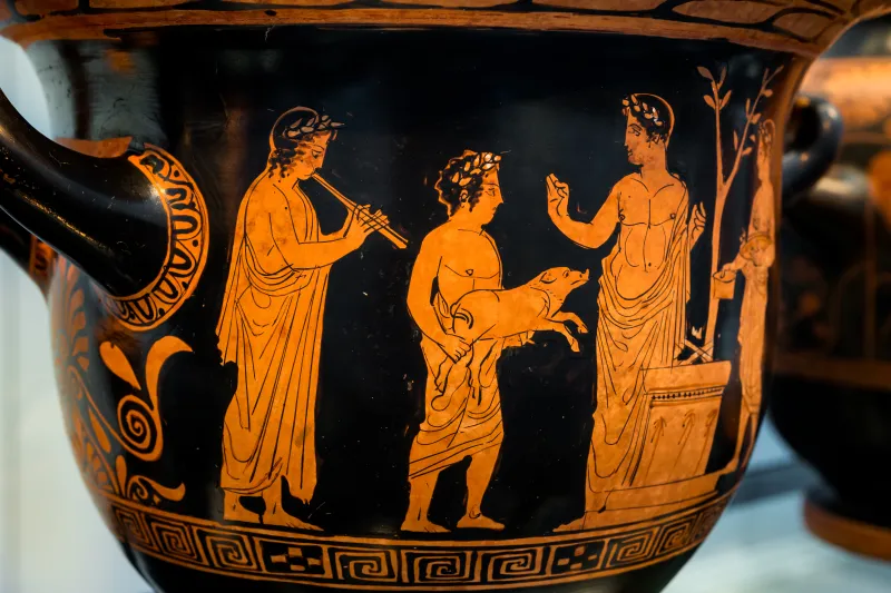 Pothos Painter - Arv 1190 Extra - Sacrifice Of Piglet To Apollon - Youths - München As - 