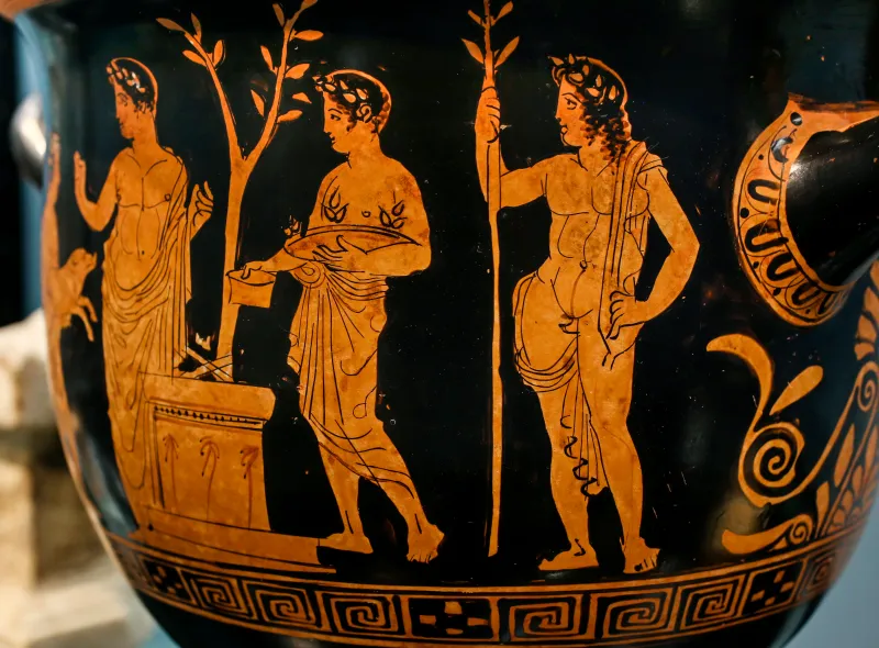 Pothos Painter - Arv 1190 Extra - Sacrifice Of Piglet To Apollon - Youths - München As - 