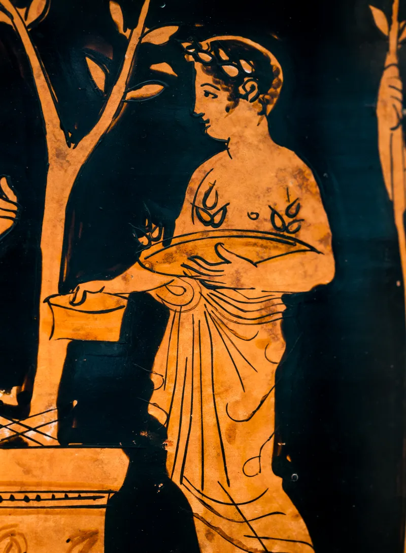 Pothos Painter - Arv 1190 Extra - Sacrifice Of Piglet To Apollon - Youths - München As - 
