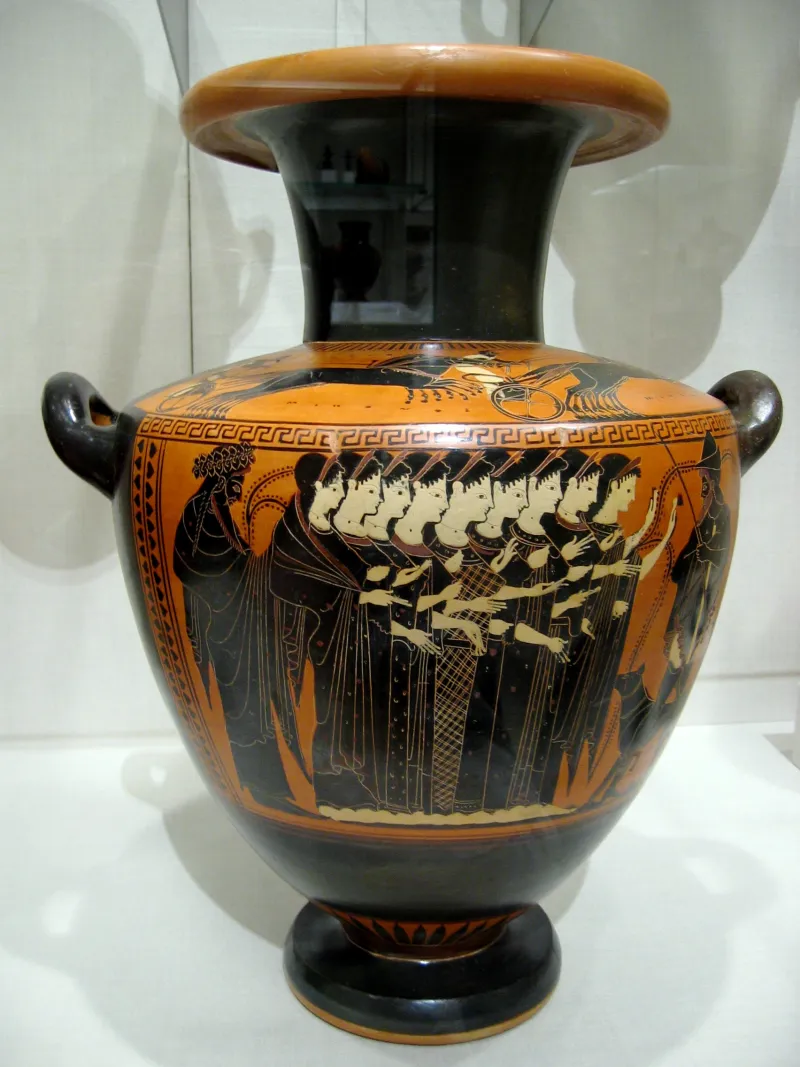 Greece Dionysius And Maids Of 