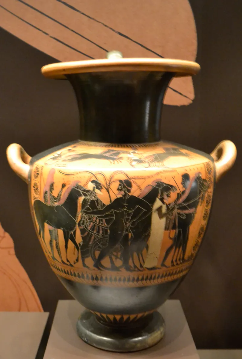 Hidria Con El Rey Príamo De Troya - 