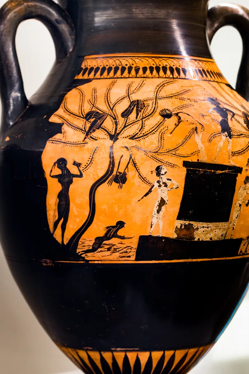 Priamos Painter - Abv 331 8Ter - Women Bathing - Dionysos With Satyrs At Vintage - Roma Mnevg 106463 - 