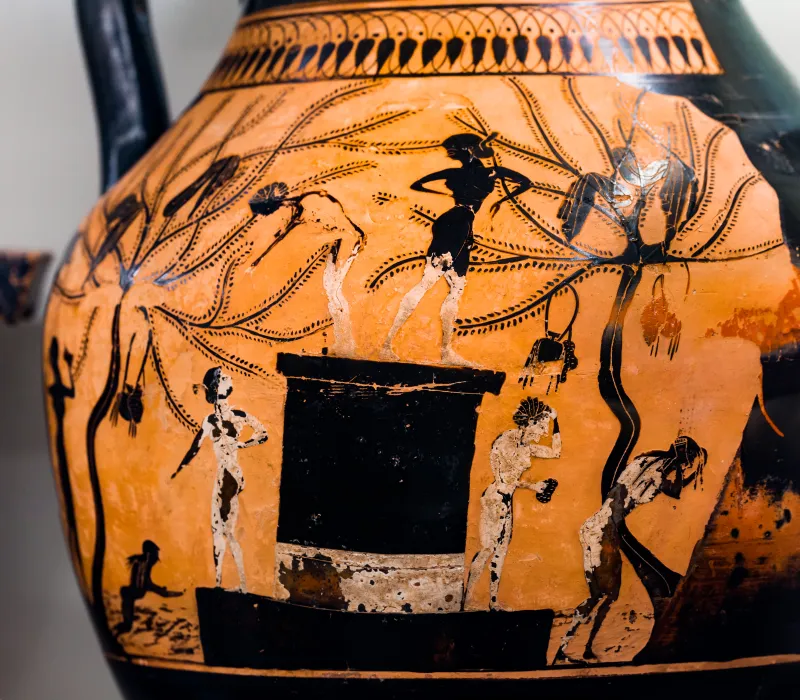 Priamos Painter - Abv 331 8Ter - Women Bathing - Dionysos With Satyrs At Vintage - Roma Mnevg 106463 - 