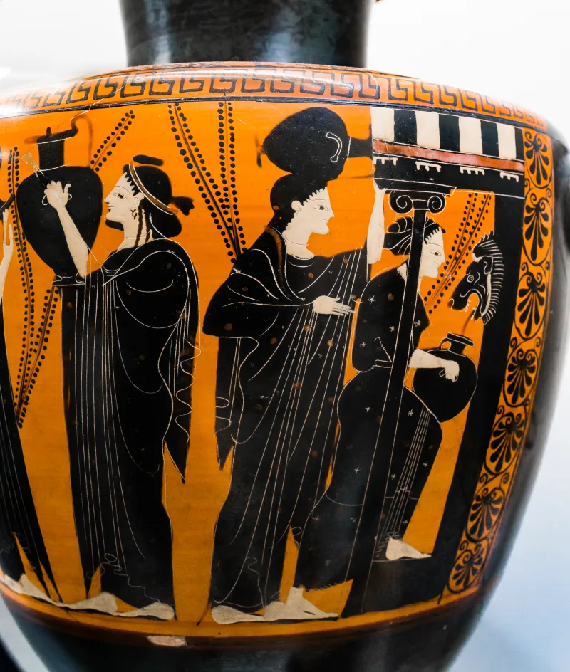 Priamos Painter - Abv 334 5Quater - Warriors Departing - Women At Fountainhouse - Roma Mnevg 63610 - 