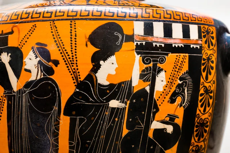 Priamos Painter - Abv 334 5Quater - Warriors Departing - Women At Fountainhouse - Roma Mnevg 63610 - 