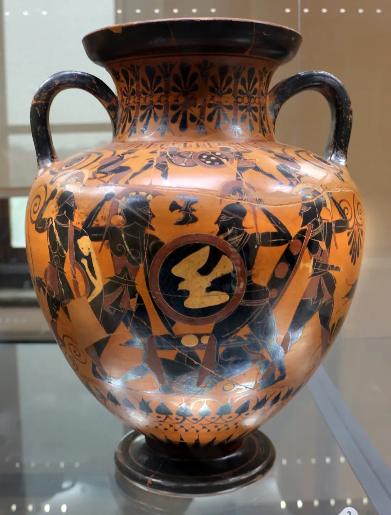 Princeton Group, Anfora Con Combattimento Tra Opliti, 540-530 Ac Ca, Da Orvieto, Crocifisso Del Tufo 