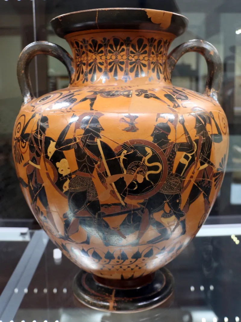 Princeton Group, Anfora Con Combattimento Tra Opliti, 540-530 Ac Ca, Da Orvieto, Crocifisso Del Tufo 