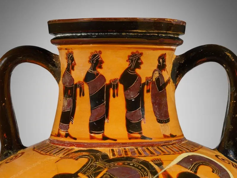 Side B Of Neck Of Black Figure 