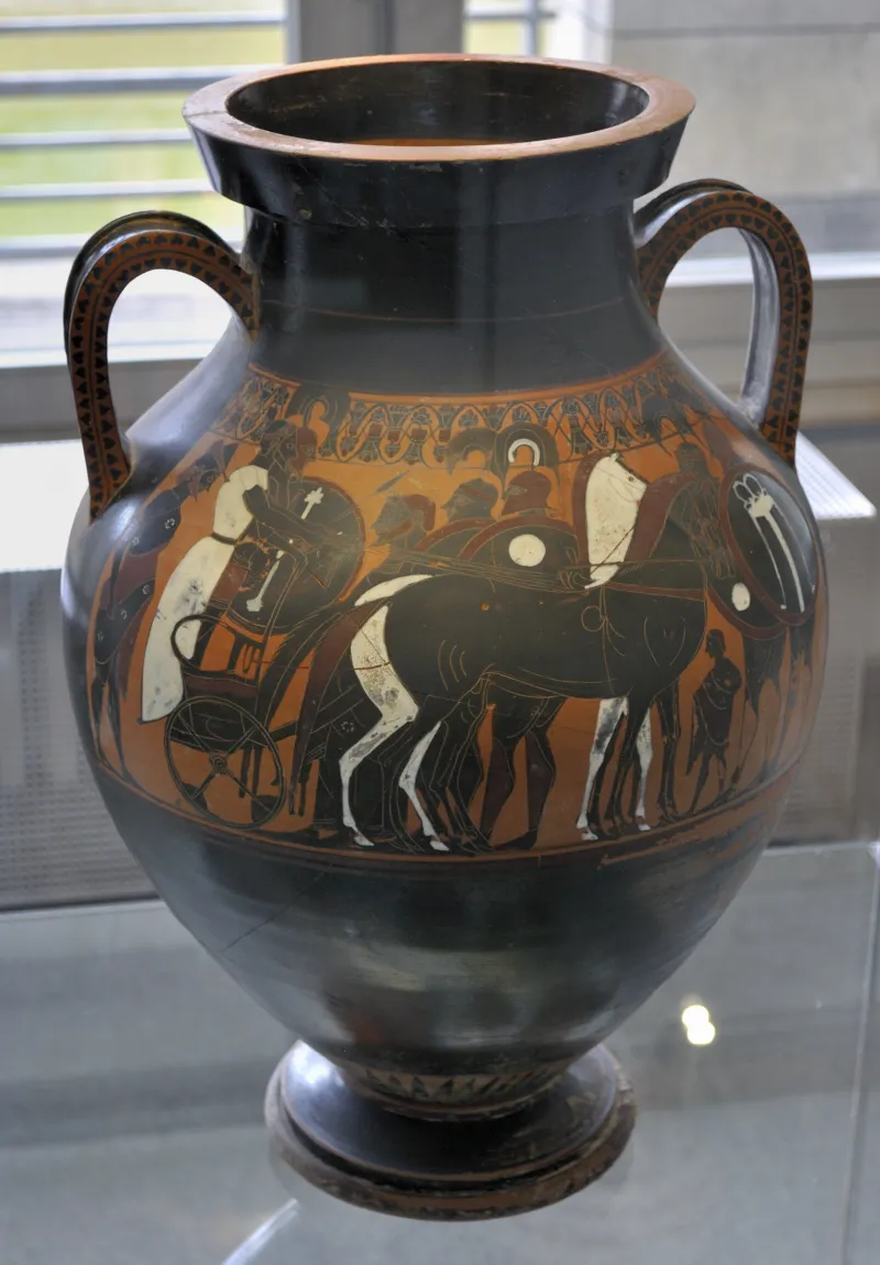 Attisch-Schwarzfigurige Amphora Des Seite 1, Hetjens-Museum Düsseldorf 
