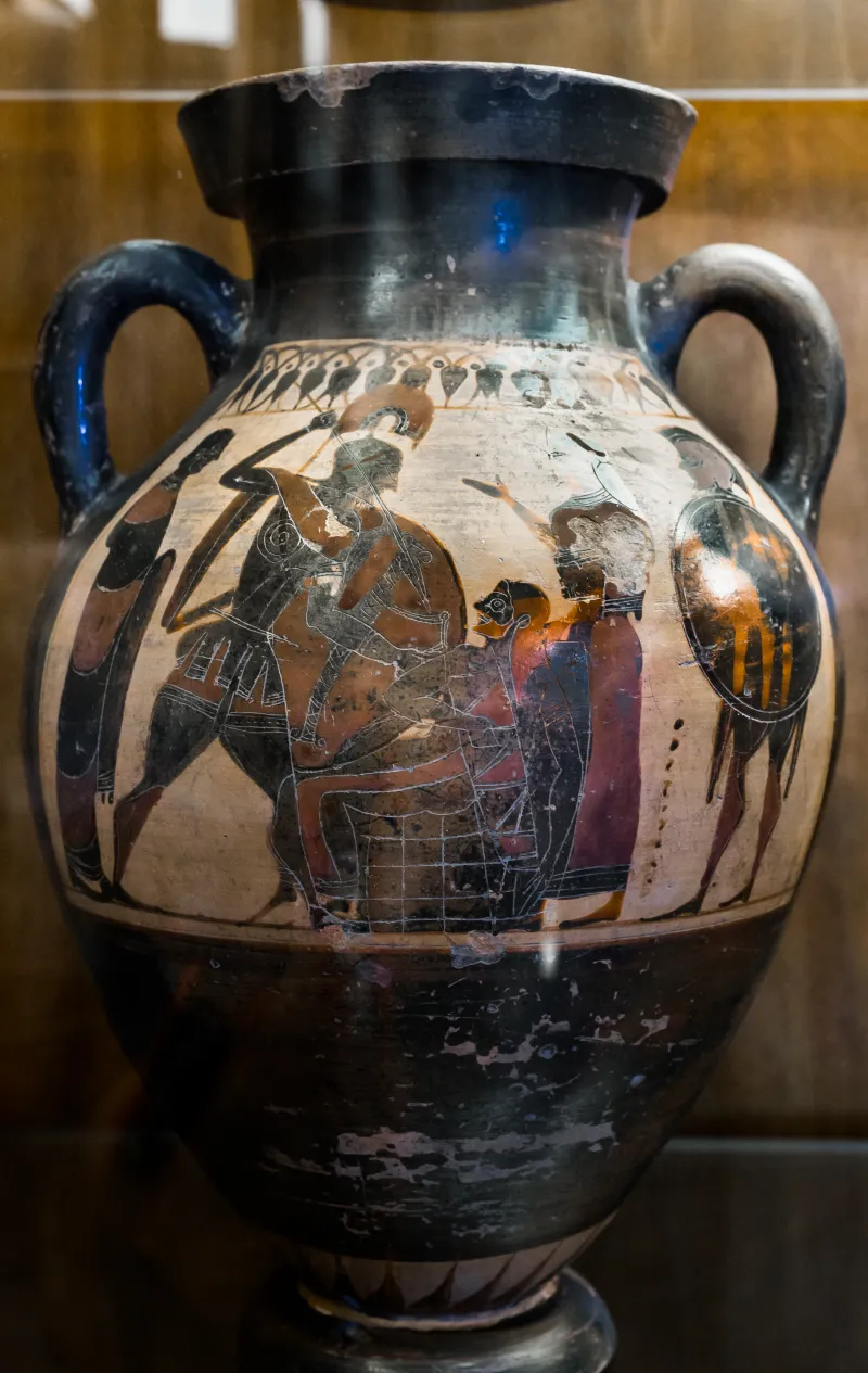 Manner Of The Princeton Painter - Abv 300 5 - Death Of Priamos - Fight - Roma Mcpcpn 