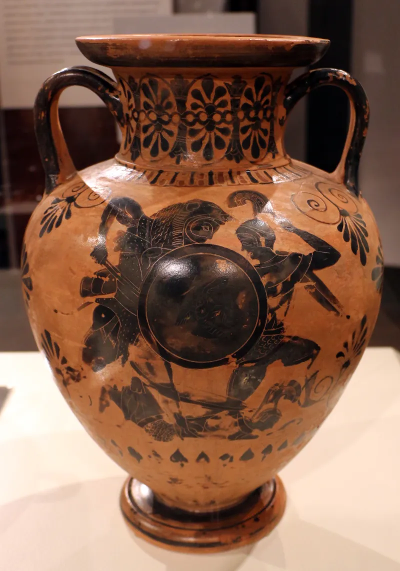 Pittore Di Princeton, Anfora Con Eracle, Attica, 550-525 Ac 