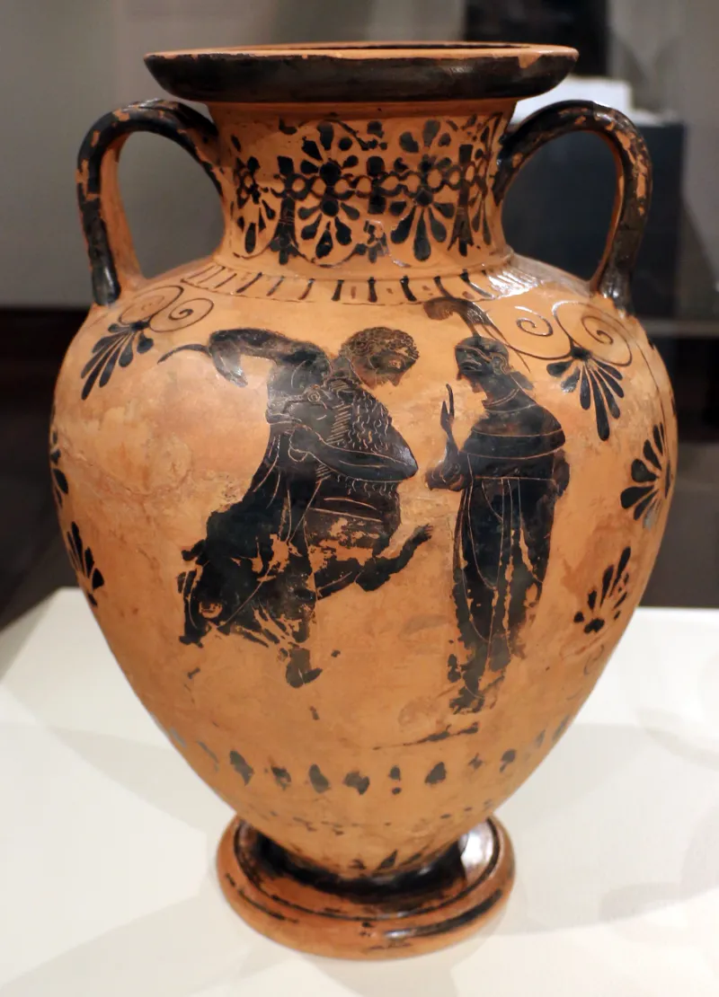 Pittore Di Princeton, Anfora Con Eracle, Attica, 550-525 Ac 