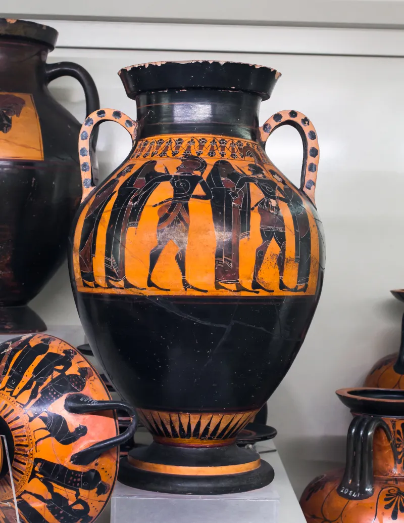 Princeton Painter - Abv Extra - Warriors Departing - Warriors Departing With Chariot - Roma Mnevg 20872 - 