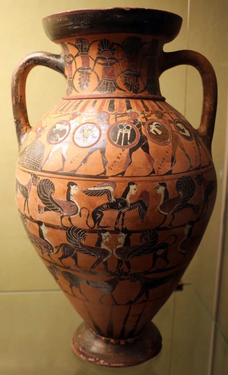 Pittore Di Prometeo, Anfora Tirrenica Da Pescia Romana, 560-540 Ac 