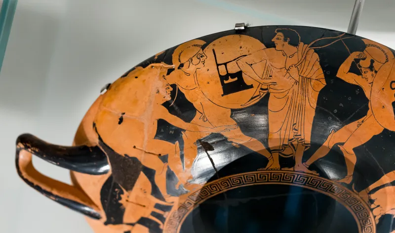 Proto-Panaetian Group - Arv 316 4 - Wrestlers - Boxers And Wrestlers - Hoplitodromoi - Paris Bnf Cabmed 523 - 