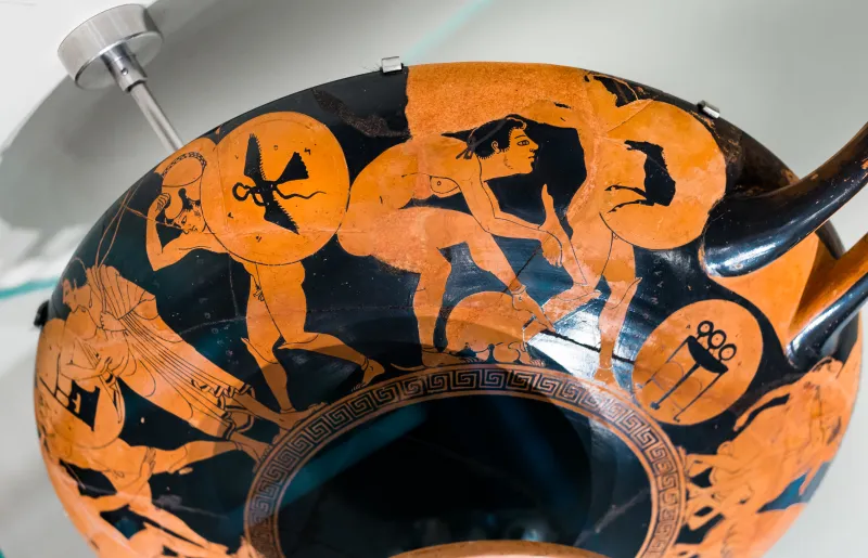 Proto-Panaetian Group - Arv 316 4 - Wrestlers - Boxers And Wrestlers - Hoplitodromoi - Paris Bnf Cabmed 523 - 