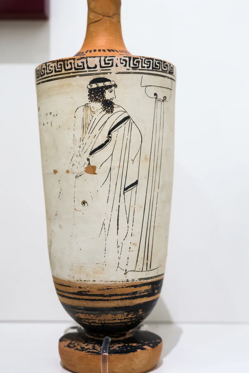 Connected With The Providence Painter - Arv 645 8 - Man At Column - Athens Nam 