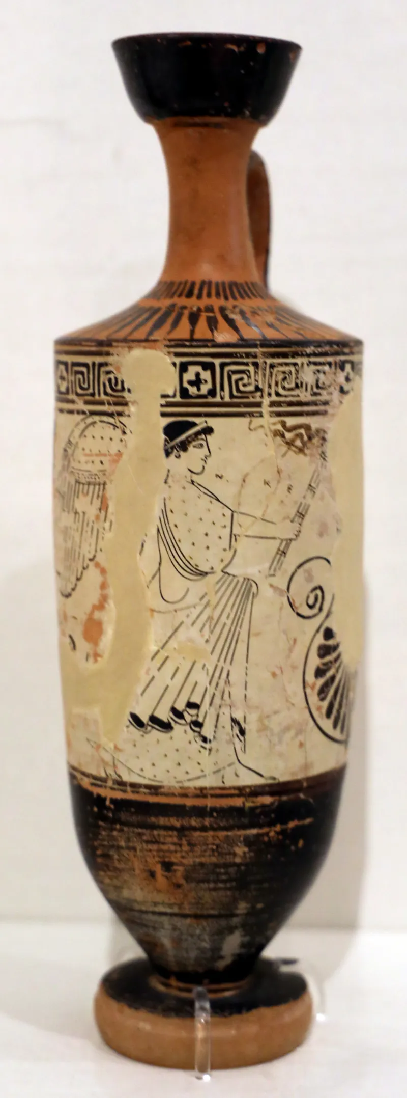 Primo Periodo Classico, Lekythos Attico A Sfondo Bianco Con Nike Con Torcia, Maniera Del Pittore Di Providence, 490-480 Ac Ca, 