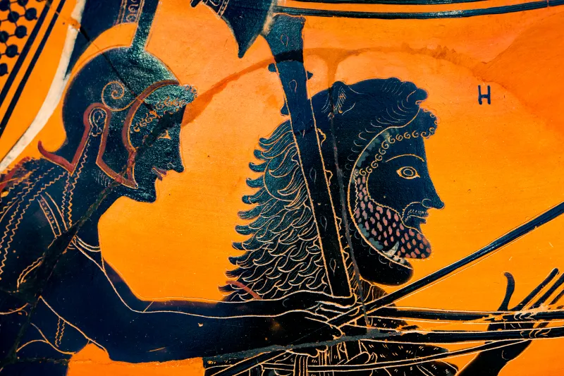 Psiax Arv 6 1 Dionysos Reclining - Herakles And Iolaos In Quadriga 