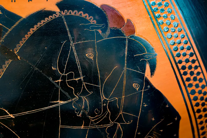 Psiax Arv 6 1 Dionysos Reclining - Herakles And Iolaos In Quadriga 