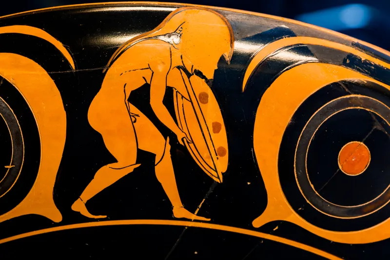 Psiax - Arv 9 2 - Satyr With Wineskin - Hoplitodromos - Nose - München As 2603 - 