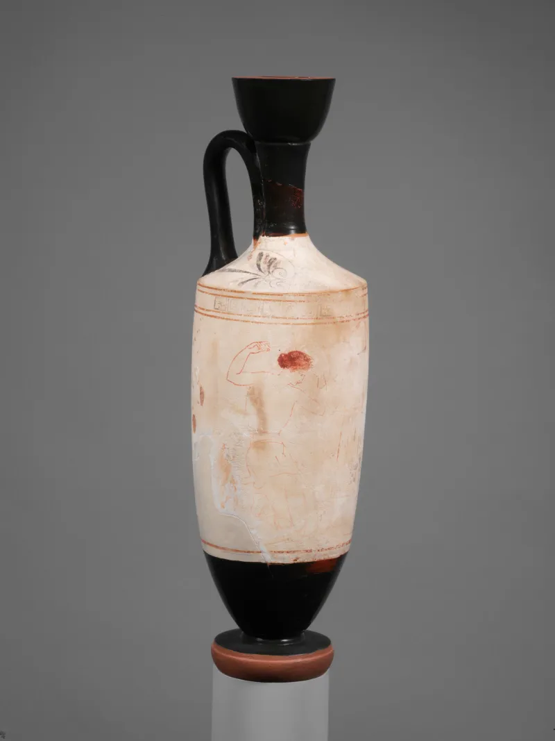 Terracotta Lekythos (Oil Flask) Met 