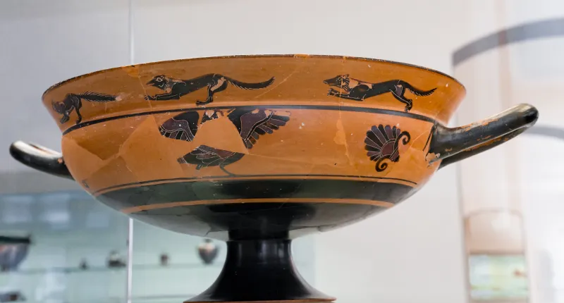 Red-Black Painter - Abv 56 96 - Cock - Dogs Pursuing Hare - Dogs Pursuing Fox - Siren - München As 2121 - 