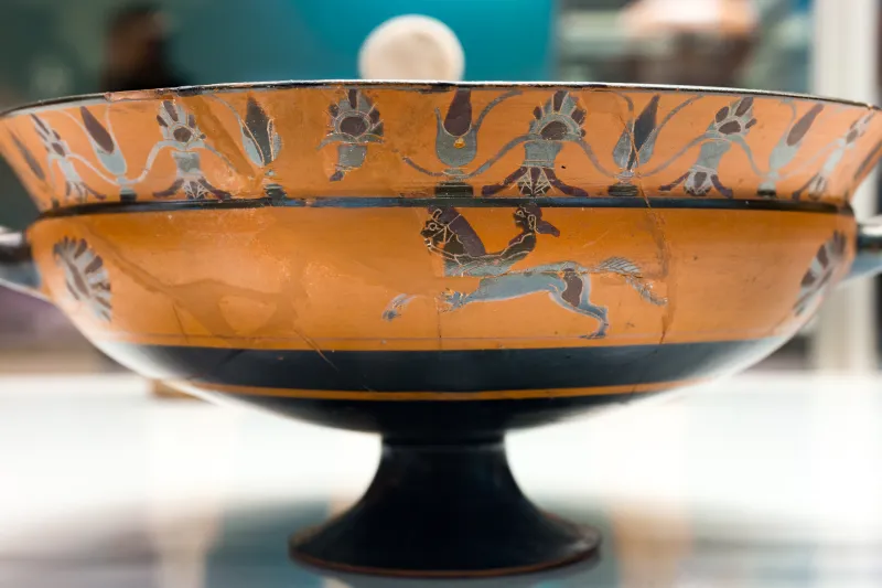 Red-Black Painter - Abv 61 8 - Herakles And Triton - Rider - London Bm 1947-0714-16 - 