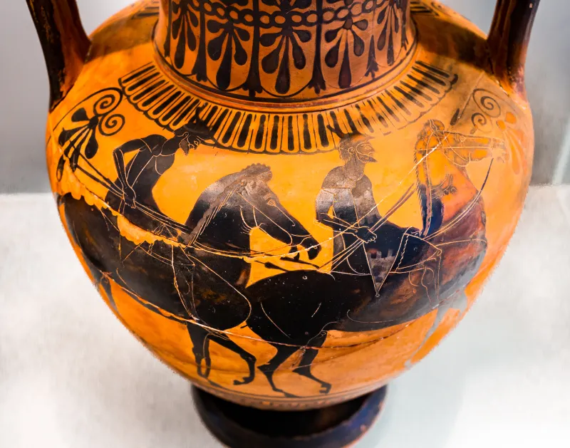 Rycroft Painter - Abv 336 17 - Herakles And The Lion - Horsemen - København Ncg 2655 - 