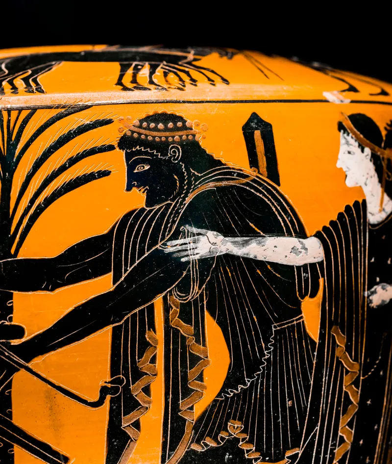 Rycroft Painter - Abv 337 Extra - Warriors Departing - Herakles And Apollon Struggling For The Tripod - Stuttgart Lmw As 84-1 - 