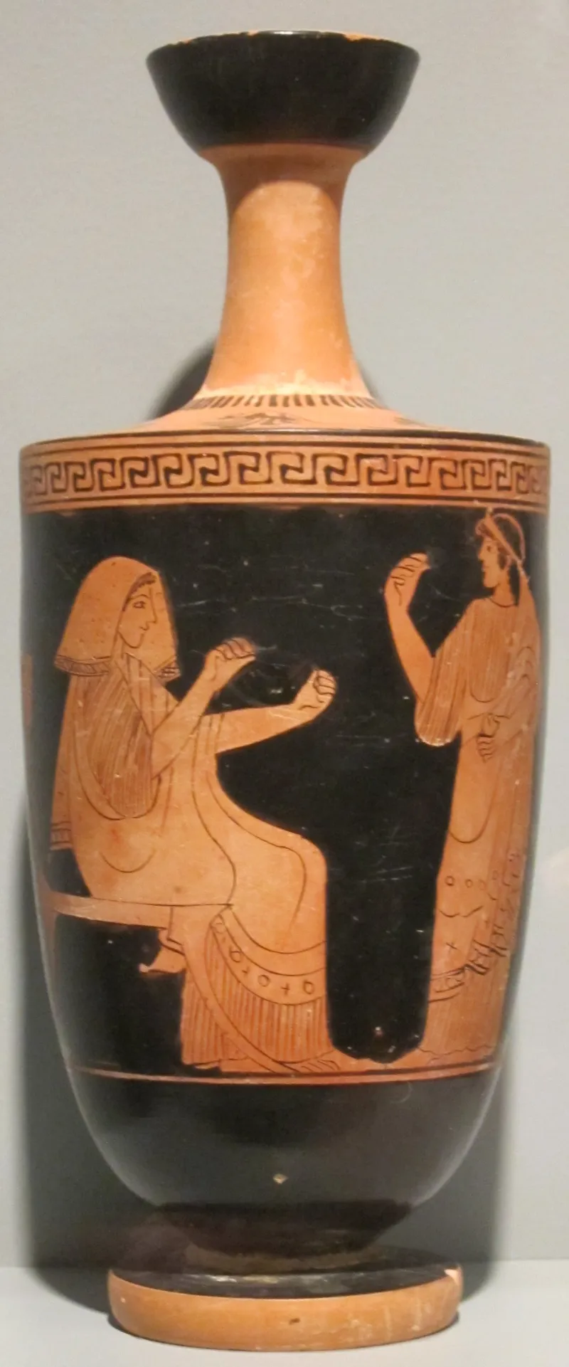 Lekythos (Oil Bottle), Attributed To The Sabarouff Painter, Attic, 5Th Century Bce, Red-Figure Terracotta, 