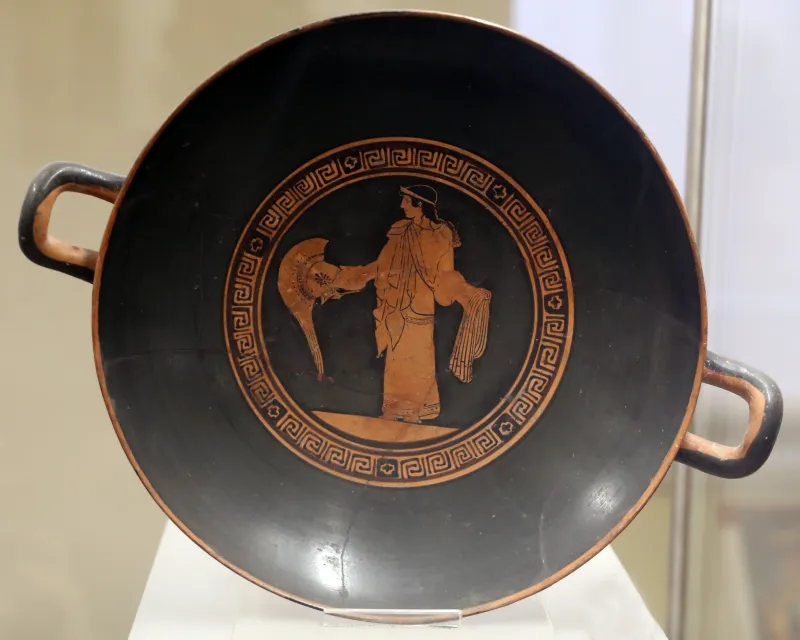Pittore Sabouroff, Kylix Attica Con Culto Di Atena Polias, Dalla Tomba Xliv Osteria, 470 Ac 