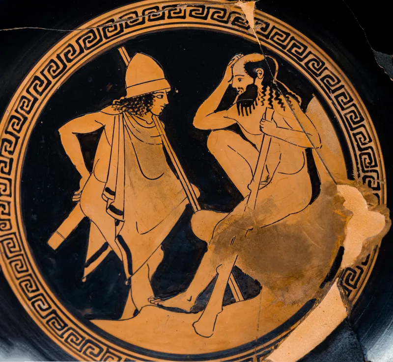 Sabouroff Painter - Arv 840 Extra - Theseus And Periphetes - Firenze Man 253129 - 