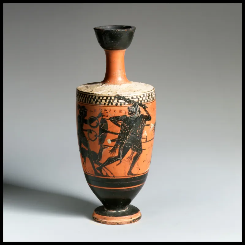 Terracotta Lekythos (Oil Flask) Met 