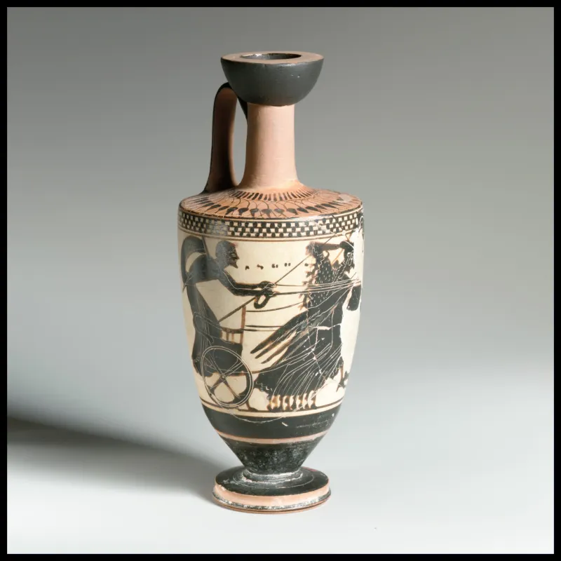 Terracotta Lekythos (Oil Flask) Met Dp1077 