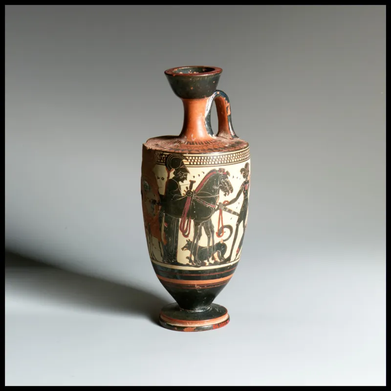 Terracotta Lekythos (Oil Flask) Met 