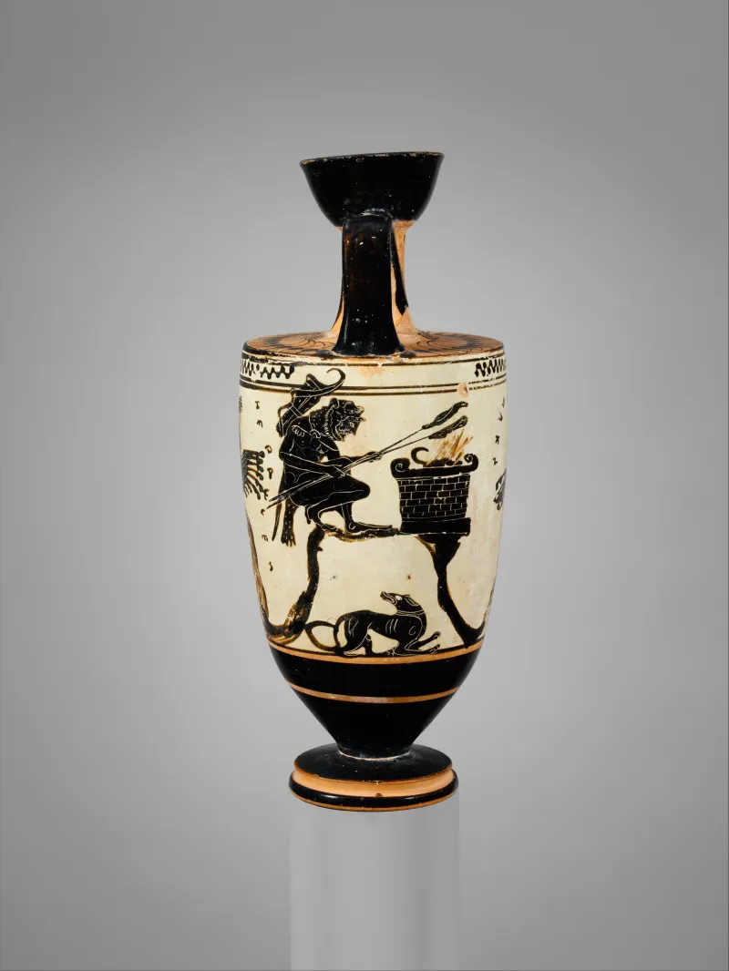 Terracotta Lekythos (Oil Flask) Met 