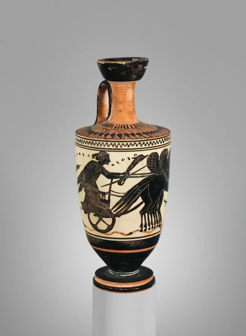Terracotta Lekythos (Oil Flask) Met 