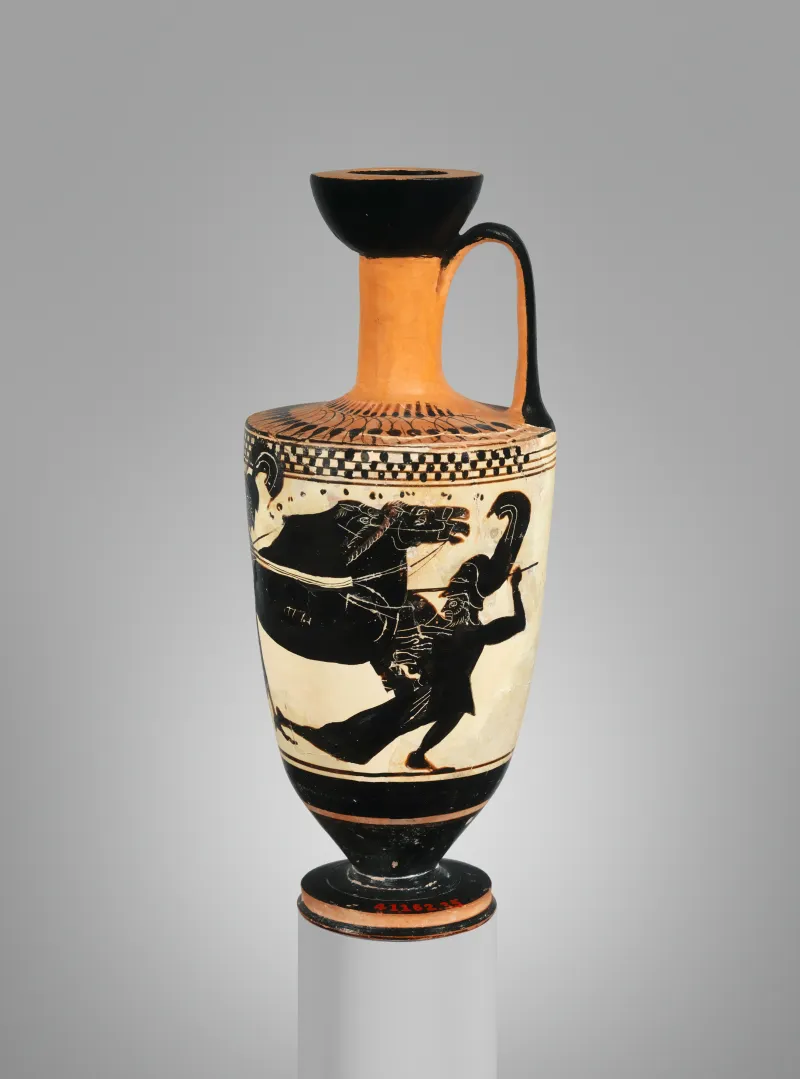 Terracotta Lekythos (Oil Flask) Met 