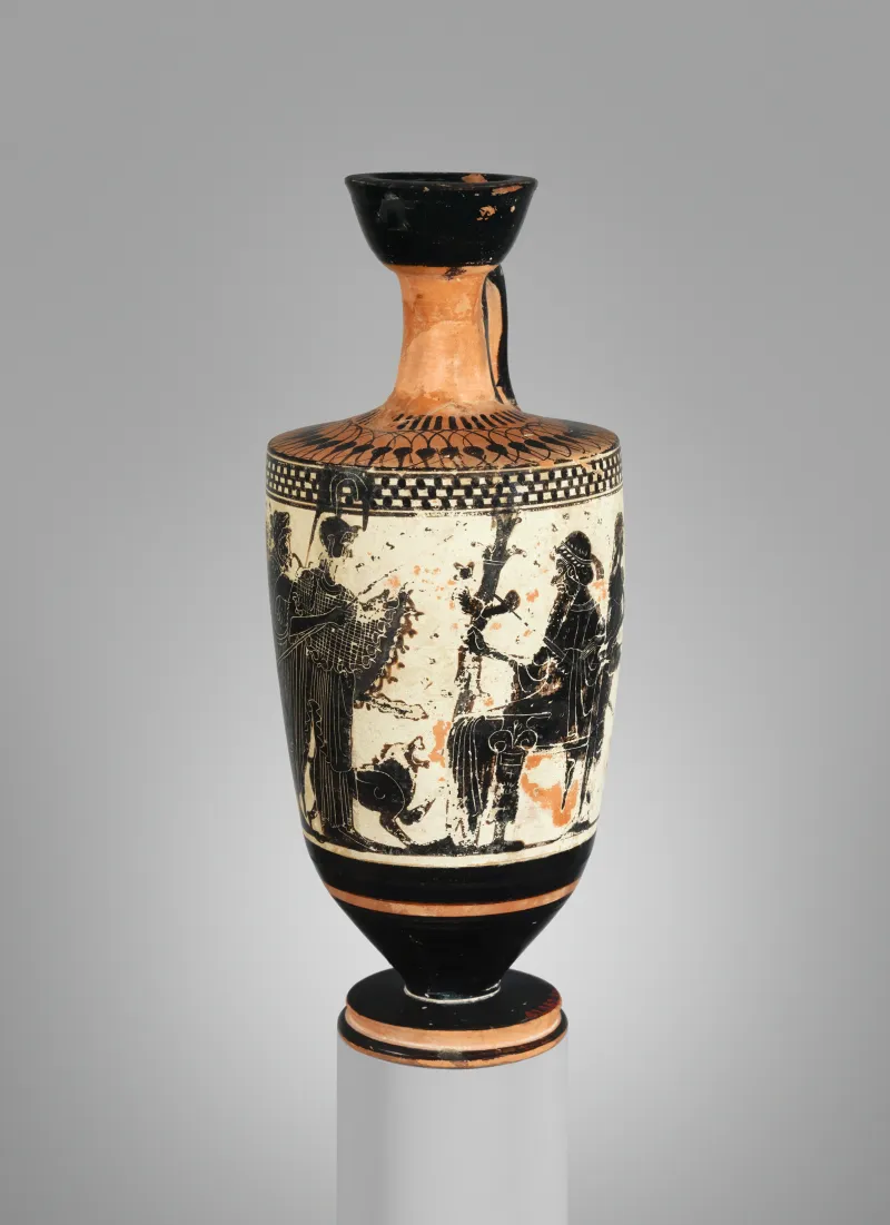 Terracotta Lekythos (Oil Flask) Met 